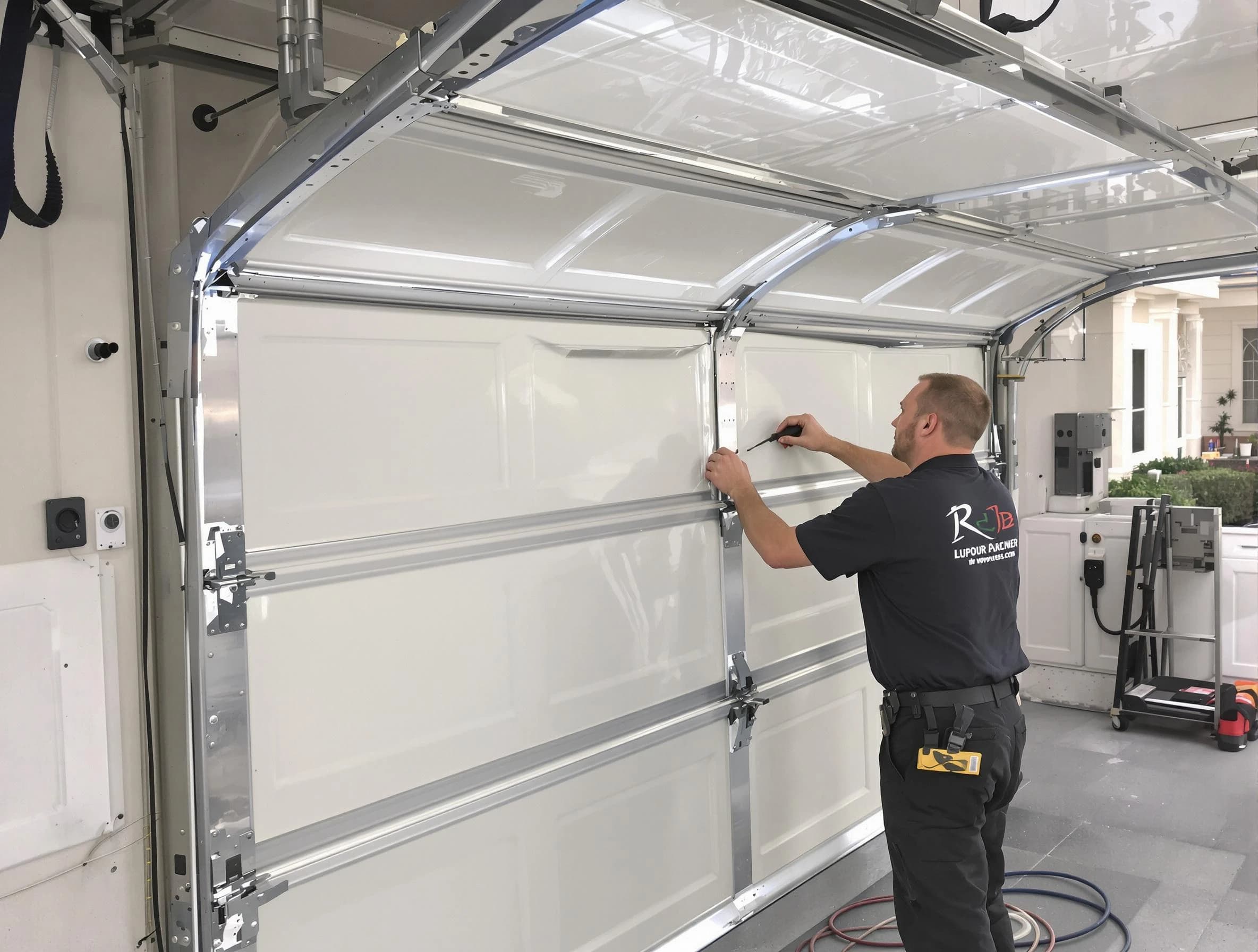 North Versailles Garage Door Repair professional performing panel repair in North Versailles